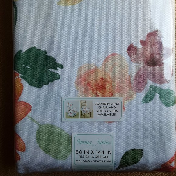 Spring Jubilee Floral Table Linen | New! 60x144" - Picture 5 of 10